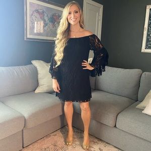 Black lace dress
